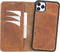NorthLife - Geschikt voor iPhone 11 Pro Max - Lederen Afneembare 2-in-1 bookcase hoes - Cognac