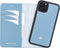 NorthLife - Geschikt voor iPhone 11 Pro Max - Lederen Afneembare 2-in-1 bookcase hoes - Lichtblauw