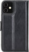 NorthLife - Geschikt voor iPhone 12 Mini - Lederen Afneembare 2-in-1 bookcase hoes - Zwart