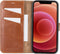 NorthLife - Geschikt voor iPhone 12 Pro Max - Lederen Afneembare 2-in-1 bookcase hoes - Cognac