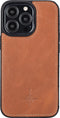NorthLife - Geschikt voor iPhone 13 Pro - Lederen Afneembare 2-in-1 bookcase hoes - Cognac