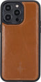 NorthLife - Geschikt voor iPhone 14 Pro Max - Lederen Afneembare 2-in-1 bookcase hoes - Cognac