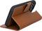 NorthLife - Geschikt voor iPhone 14 Pro Max - Lederen Afneembare 2-in-1 bookcase hoes - Cognac