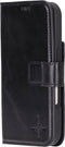 NorthLife Geschikt voor iPhone 16 - Leren Afneembare 2-in-1 bookcase telefoonhoes - Zwart