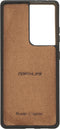 NorthLife - Geschikt voor Samsung Galaxy S21 Ultra - Lederen Afneembare 2-in-1 bookcase hoes - Cognac