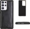 NorthLife - Geschikt voor Samsung Galaxy S21 Ultra - Leren Backcover hoes - Zwart