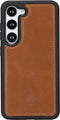 NorthLife - Geschikt voor Samsung Galaxy S23 - Lederen Afneembare 2-in-1 bookcase hoes - Cognac