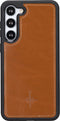 NorthLife - Geschikt voor Samsung Galaxy S23 Plus / S23+ - Lederen Afneembare 2-in-1 bookcase hoes - Cognac
