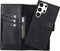NorthLife - Geschikt voor Samsung Galaxy S23 Ultra - Lederen Afneembare 2-in-1 bookcase hoes - Zwart