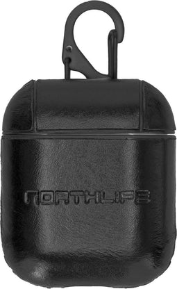 NorthLife - Haga leren cover hoes - Geschikt voor AirPods 1 / 2 - Zwart