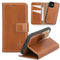 NorthLife - iPhone 12 Mini - Lederen Afneembare 2-in-1 bookcase hoes - Cognac