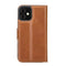 NorthLife - iPhone 12 Mini - Lederen Afneembare 2-in-1 bookcase hoes - Cognac