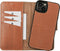 NorthLife - iPhone 13 - Lederen Afneembare 2-in-1 bookcase hoes - Cognac