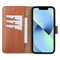 NorthLife - iPhone 13 Mini - Lederen Afneembare 2-in-1 bookcase hoes - Cognac