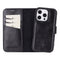 NorthLife iPhone 16 Pro - Leren Afneembare 2-in-1 bookcase telefoonhoes - Zwart
