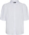 VERO MODA VMELLA ELASTIC SS SHIRT - Dames Blouse met Kraag en Korte Mouwen - M