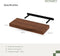 Noswo Zwevende Wandplank - Set van 2 met 15 kg Laadvermogen - Massief Mango hout - Muurplank - 43x16,8 x4 cm - Te gebruiken als Wandplank, Boekenplank en Fotoplank - Inclusief Bevestigingsmateriaal