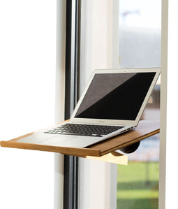 NOT A DESK Belgische bureau en Laptop Standaard - Sit Sta Bureau - Verhoger - Standaard - FSC Bamboo - Laptopstandaard - Laptophouder - Laptoptafel - Computer Tafel - Houder - Thuiswerken, op Kantoor & Buiten - Meer Energie & Productiviteit