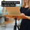 NOT A DESK Belgische Bureau en Laptop Standaard - Sit Sta Bureau - Verhoger - Standaard - FSC Bamboe - Laptophouder - Laptop tafel - Houder - Thuiswerken, op Kantoor & Buiten - Meer Energie & Productiviteit - Verstelbaar bureau met statief of tripod