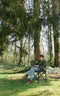 NOT A DESK inklapbare bureau en stoel - digital nomad - draagbare bureau - verstelbare werkplek - mobiel en dynamisch bureau - home office - thuisbureau - werken in de natuur - compact bureau met stoel - klein bureau voor alle ruimtes en laptops
