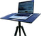 NOT A DESK Zwart tripod bureau L - MDF gerecycleerd hout - Made In Belgium - compact bureau - in hoogte en helling verstelbaar - mobiel zit sta bureau - draagbaar kantoor - multifunctioneel