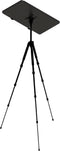 NOT A DESK Zwart tripod bureau L - MDF gerecycleerd hout - Made In Belgium - compact bureau - in hoogte en helling verstelbaar - mobiel zit sta bureau - draagbaar kantoor - multifunctioneel