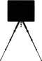 NOT A DESK Zwart tripod bureau S - MDF gerecycleerd hout - Made In Belgium - compact bureau - in hoogte en helling verstelbaar - mobiel zit sta bureau - draagbaar kantoor - multifunctioneel