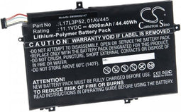 Notebook batterij voor Lenovo ThinkPad E590 en anderen zoals L17L3P52 Li-Polymer 11.1V 4000mAh