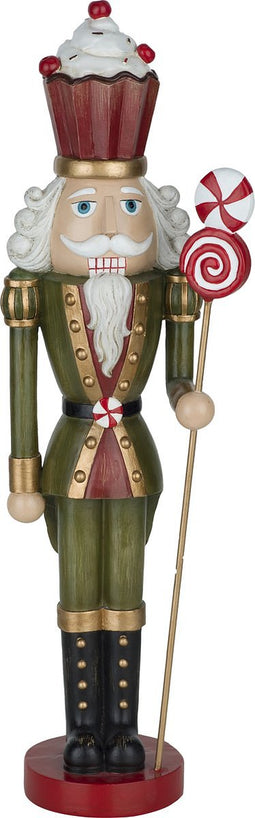 Notenkraker - met staf - Kerstversiering - Decoratie - Interieur - Kerstmis - H49cm