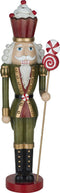 Notenkraker - met staf - Kerstversiering - Decoratie - Interieur - Kerstmis - H49cm