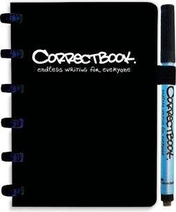 Notitieboek Correctbook A6 blanco 40blz ink black