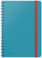 Notitieboek Leitz Cosy B5 lijn spiraal blauw | 5 stuks