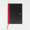 NOTITIEBOEK OXFORD BLACK AND RED A4 96VEL GELINIEERD ASS.