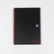 NOTITIEBOEK OXFORD BLACK AND RED A5 KARTON GELINIEERD