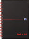 NOTITIEBOEK OXFORD BLACK AND RED A5 KARTON GELINIEERD