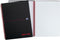 NOTITIEBOEK OXFORD BLACK AND RED A5 KARTON GELINIEERD