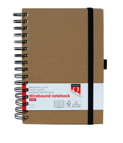 Notitieboek Quantore A5 spiraal kraft | 3 stuks
