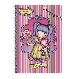 Notitieboekje Gorjuss First prize Lila A4