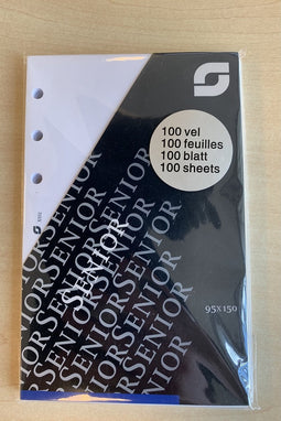 Notitiepapier Succes Senior onbedrukt wit