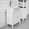 SoBuy FRG202-W - Wastafelkast - 2 Deuren 2 Planken - Wit