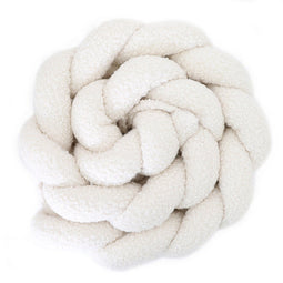 NOUBY CREME tressé de lit 3 brins bouclette