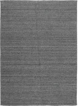 Nouveau Plain Dark Grey Vloerkleed - 250x350 - Rechthoek - Laagpolig Tapijt - Industrieel - Antraciet, Grijs