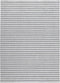 Nouveau Stripes Silver/Dark Grey Vloerkleed - 140x200 - Rechthoek - Laagpolig,Structuur Tapijt - Industrieel - Antraciet, Grijs