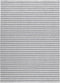 Nouveau Stripes Silver/Dark Grey Vloerkleed - 140x200 - Rechthoek - Laagpolig,Structuur Tapijt - Industrieel - Antraciet, Grijs