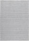 Nouveau Stripes Silver/Dark Grey Vloerkleed - 170x240 - Rechthoek - Laagpolig,Structuur Tapijt - Industrieel - Antraciet, Grijs