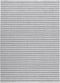 Nouveau Stripes Silver/Dark Grey Vloerkleed - 170x240 - Rechthoek - Laagpolig,Structuur Tapijt - Industrieel - Antraciet, Grijs