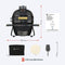 KitchenBrothers Kamado BBQ - 13 Inch Houtskool Barbecue - 27⌀ cm - PFAS-vrij - Deluxe Set - Zwart