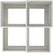 vidaXL - Tuinplantbak - 100x100x60 - cm - Witte - Staal