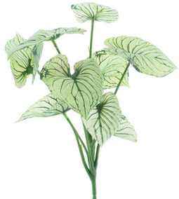 Nova nature - Caladium bush cream/green 32 cm kunstbloemen