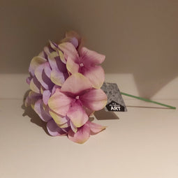 Nova Nature Zijden Kunstbloemen Hydrangea Hortensia Verenia Mauve 27 cm